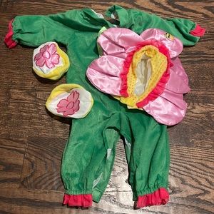 Pink flower 0-6 month costume